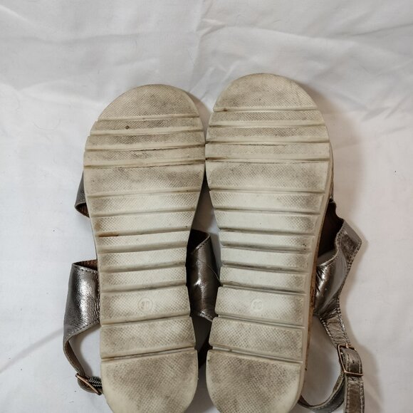 Miz Mooz Metalic Z-Strap Platform Sandals - Picture 7 of 7